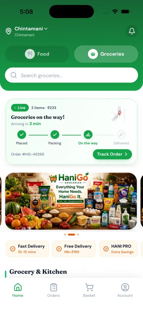 HaniGo screen